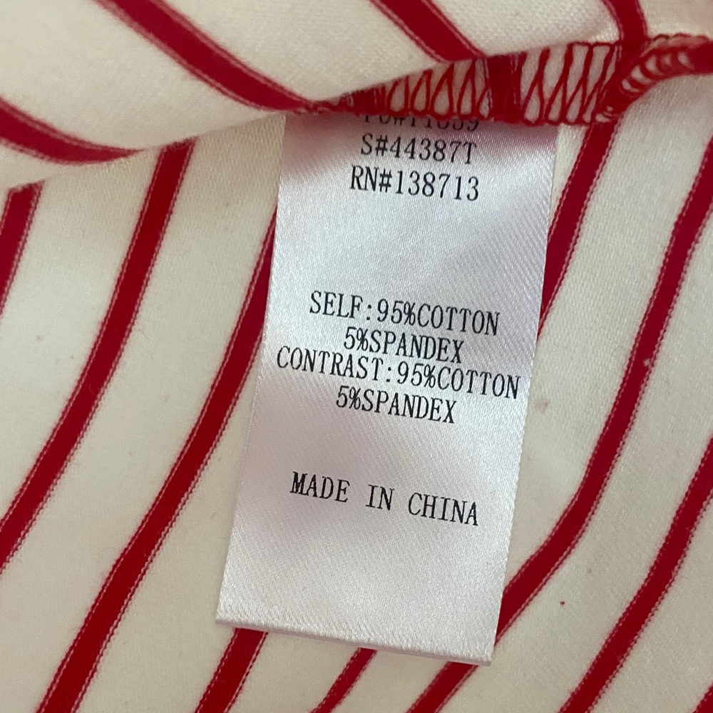 Striped Tank Top in Red and White - Picture 6 of 6